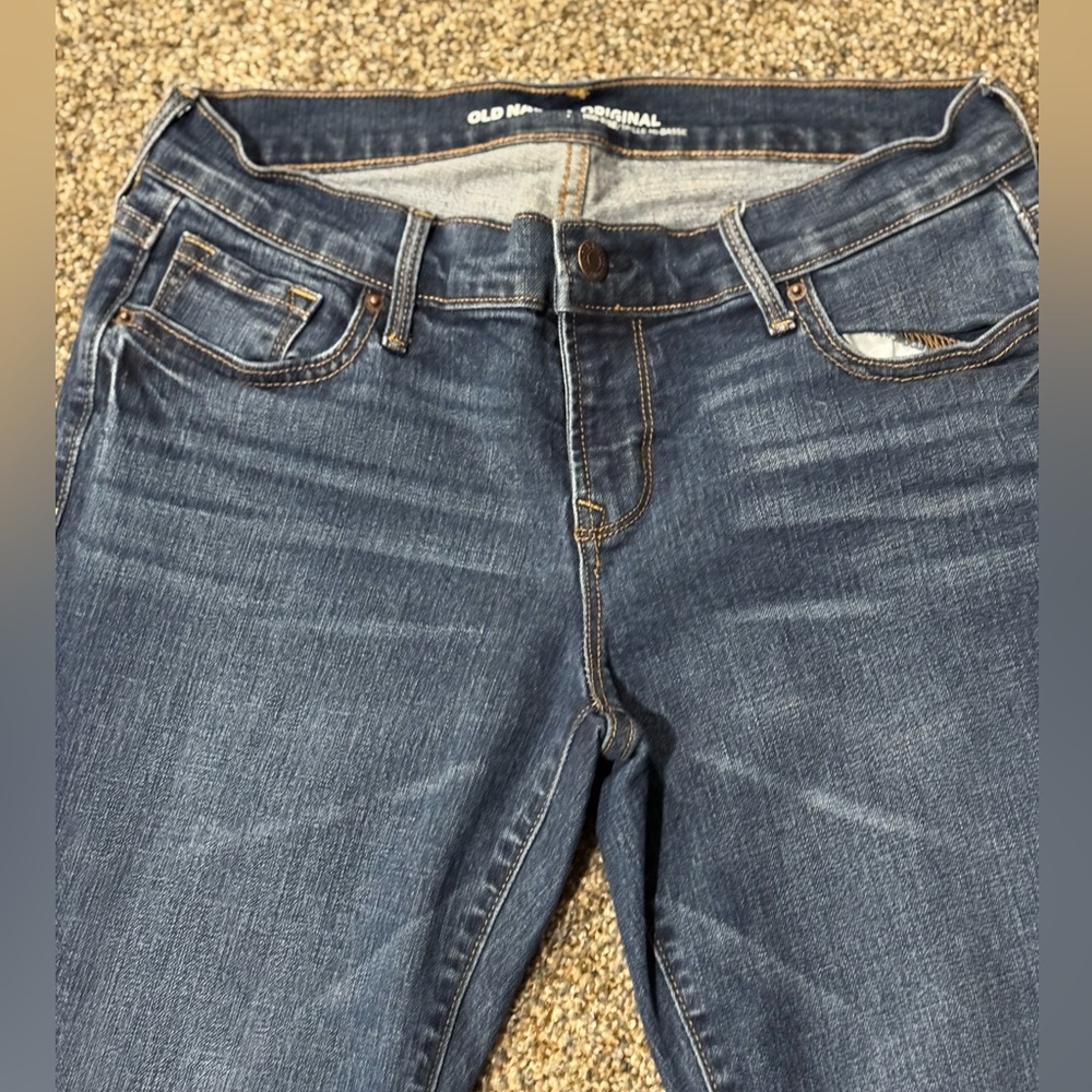 Old Navy Original Mid Rise Classic Blue Women's Stretch Boot Cut Jeans Size 4P - Picture 3 of 10